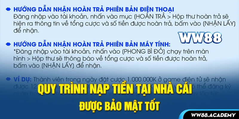 Quy trình nhận khuyến mãi rất nhanh gọn